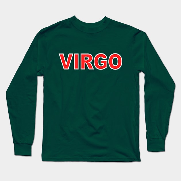 virgo sign Long Sleeve T-Shirt by Chandan